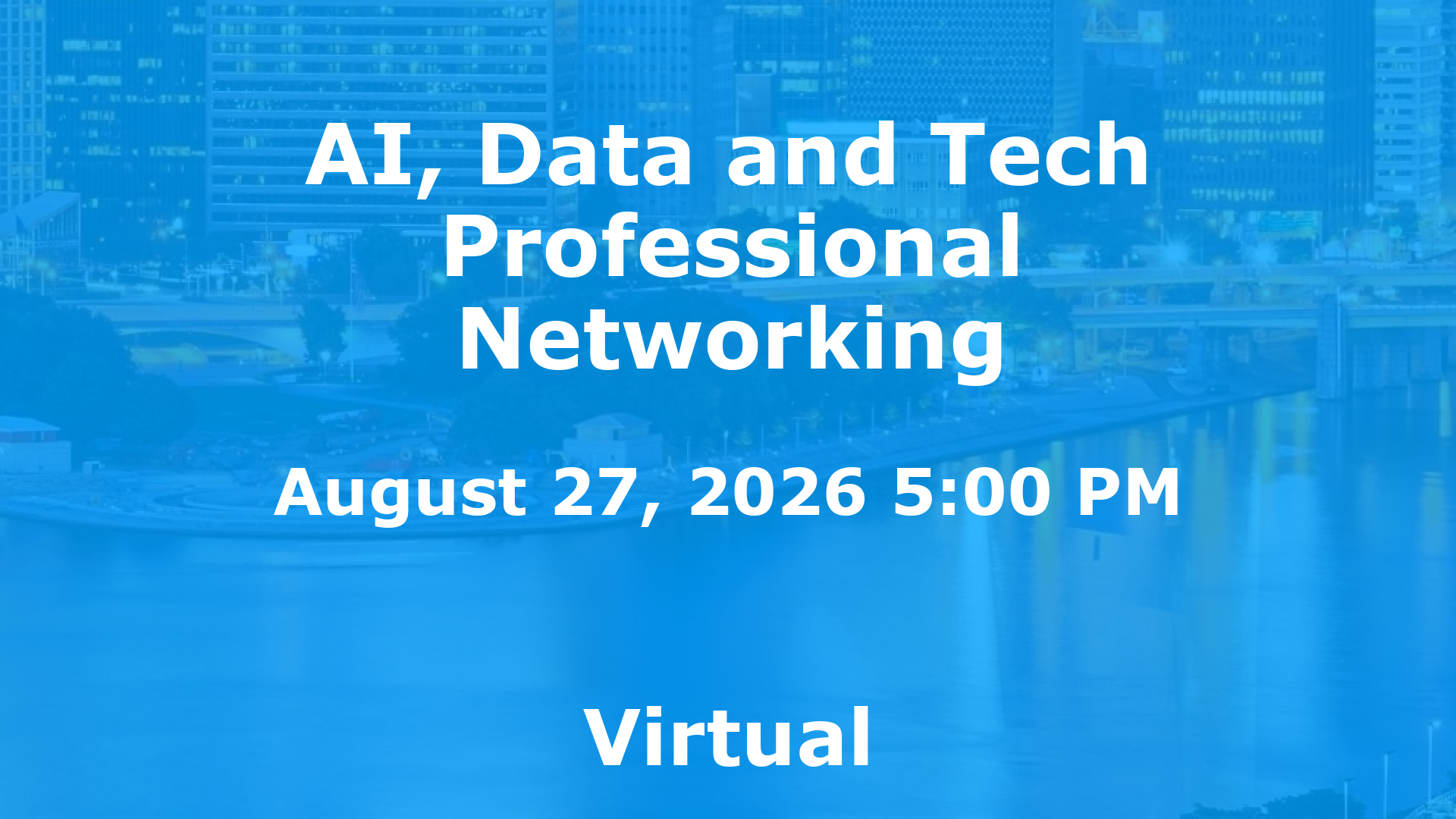 AI, Data and Tech Professional Networking event image